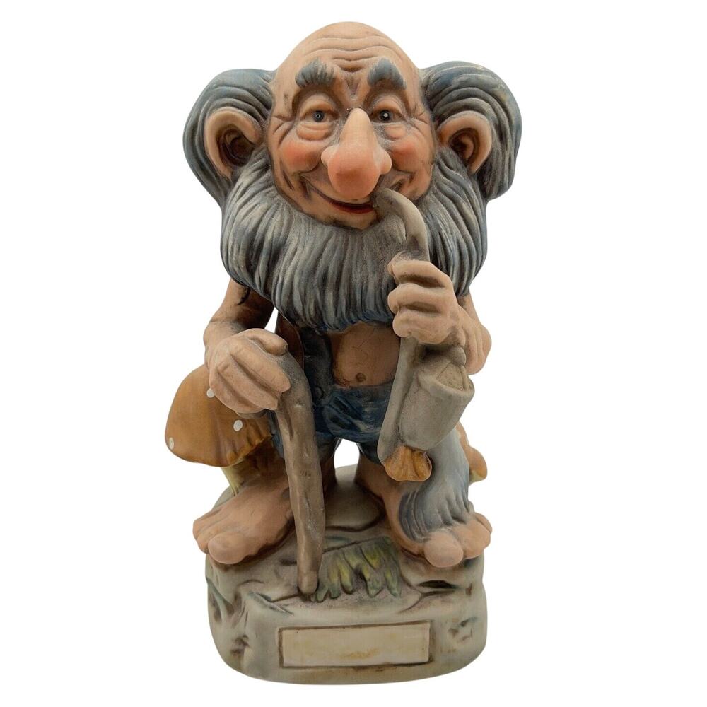 Rare Vintage Bourbon Whiskey Decanter Bottle Lewis & Clark Grandpa Troll Antique